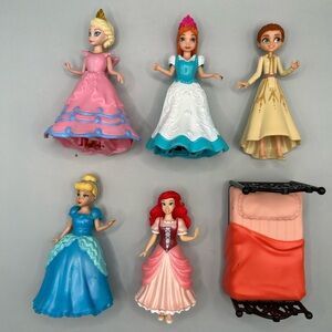Disney Princess Magiclip Magic Clip Doll Cinderella Anna Elsa Ariel Mermaid Lot